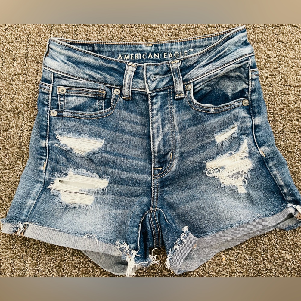 Mid rise shorts